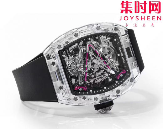 『水晶』理查德米勒 理查米尔全透明壳 推出 RM38-02 水晶 粉色主题镂空真陀飞轮腕表 商品图3