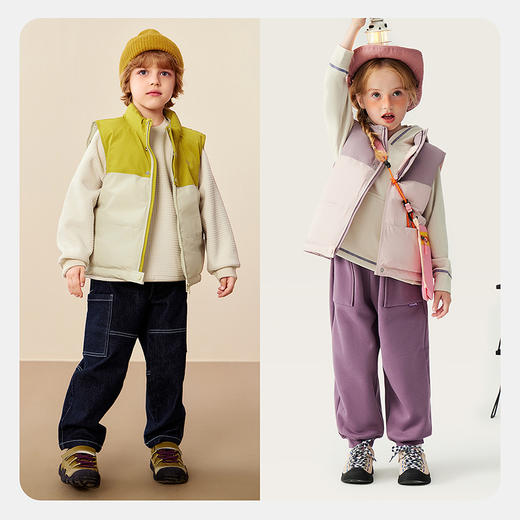 【三防】迷你巴拉男女童羽绒马甲保暖宝宝防风背心2025冬新品 商品图2