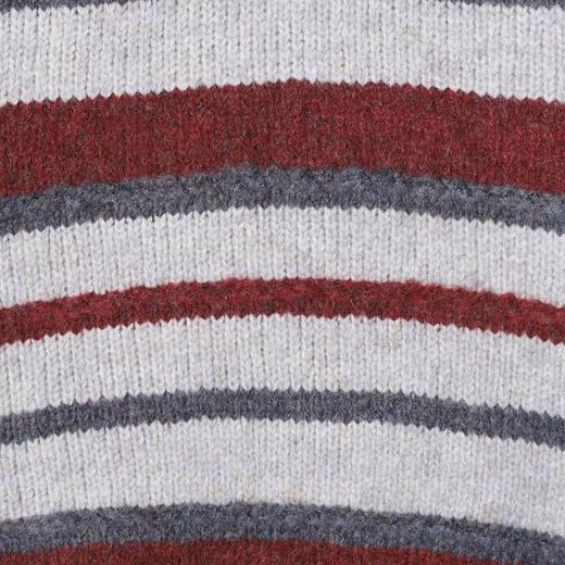 91335SDSA男士秋冬新款痞帅男装韩版简约撞色条纹圆领毛衣慵懒风针织衫 商品图3