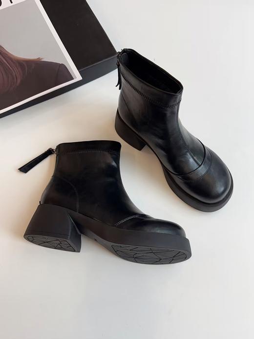 品牌订单100%进口羊皮裸靴通勤休闲百搭 商品图14