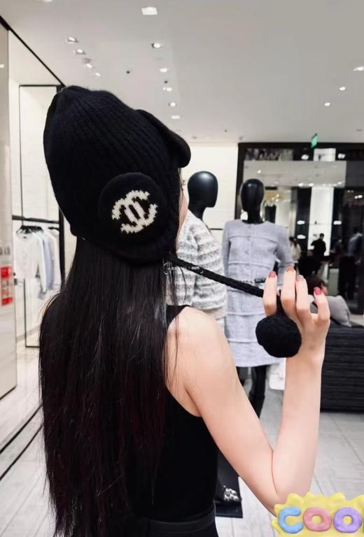 YT05-香奈儿 羊毛针织 雷锋帽（COCO） 商品图0