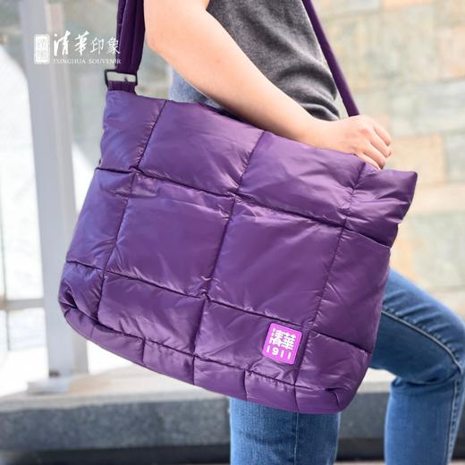 清华文创简约款单肩棉包 商品图0