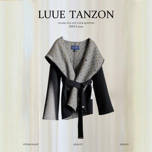 【只可换码，不退货】GY33-驴家黑双影双排扣短款羊毛秋冬大衣（SZX*MM） 商品图0