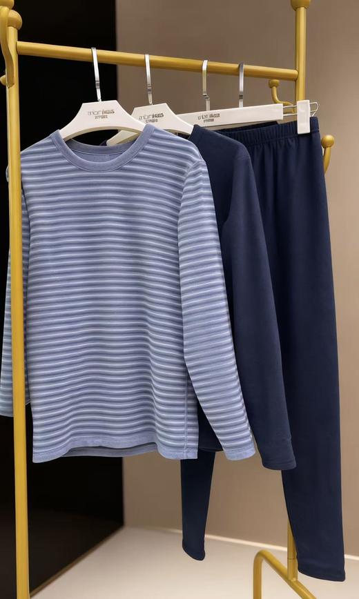 鹅绒茶树精油蓄热保暖圆领套装男款保暖衣16335654 商品图0