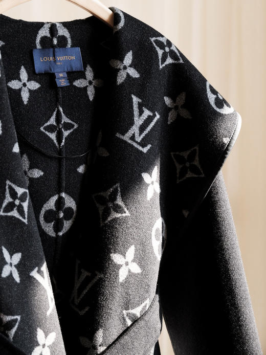 【只可换码，不退货】GY22-驴家黑白中花短款秋冬经典款羊毛大衣外套（SZX*MM） 商品图4