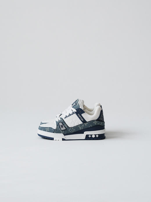 XX28-36码37码驴家 Trainer 牛仔布皮革 休闲 低帮 时尚板鞋 男女同款 商品图1