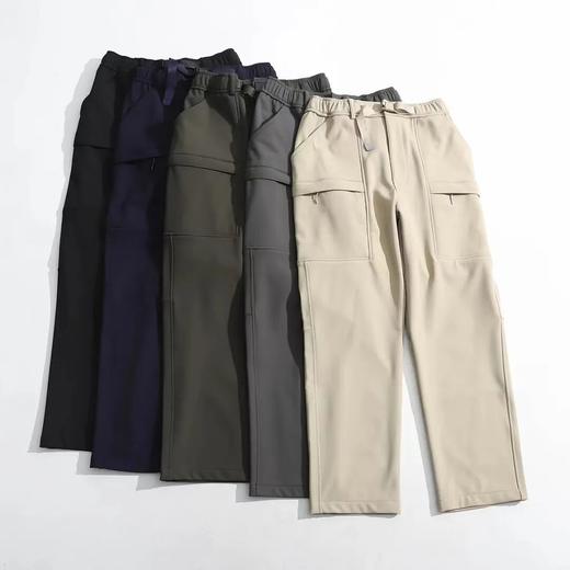 U家男装弹力休闲保暖长裤户外机能阔感裤工装裤防泼水加厚款 商品图3