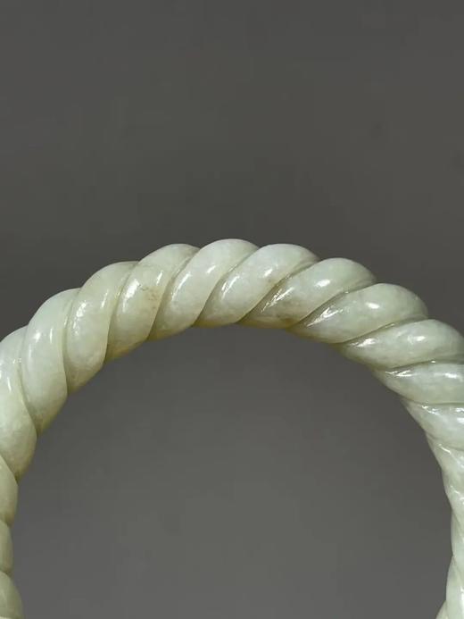 和田白玉绞绳纹手镯，顺丰包邮 商品图6