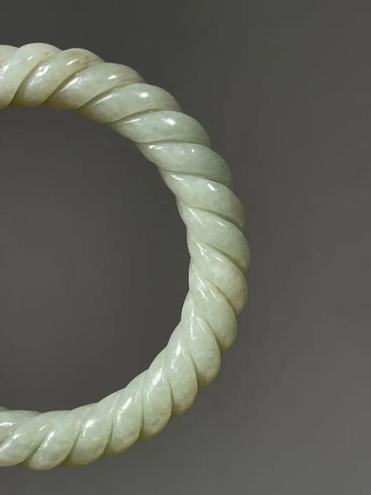 和田白玉绞绳纹手镯，顺丰包邮 商品图7