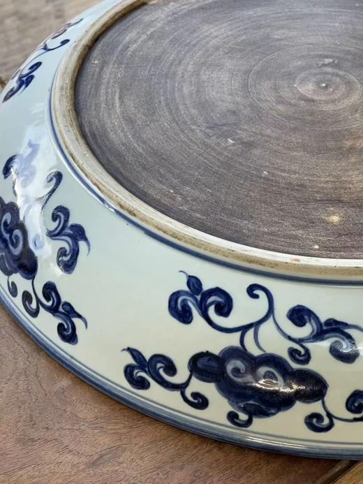 青花绘瑞狮戏绣球纹大盘，顺丰包邮 商品图9