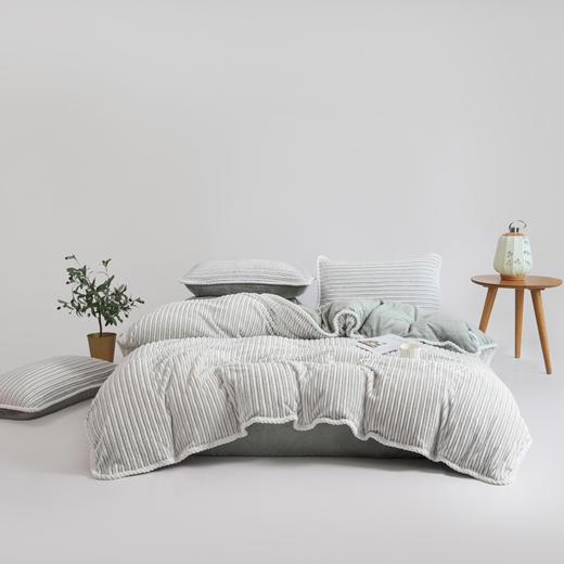 無印良品阳离子提花绒四件套--都市英伦MJ-TJ25-89 商品图2