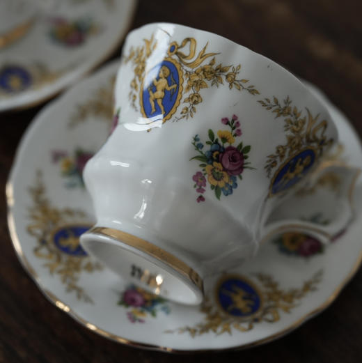 英国Royal Windsor骨瓷鎏金咖啡杯碟 商品图4