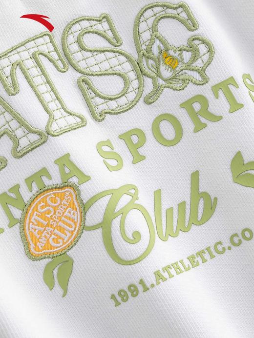 安踏学院风休闲卫衣女复古撞色半拉链套头上衣162538715-1 商品图1