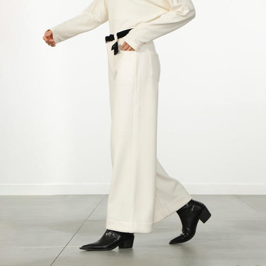 极简配腰带柔软布制裤-纪念日百货门店同款167444851 商品图2