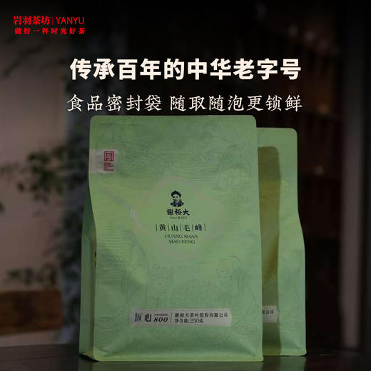 谢裕大黄山毛峰匠心800壹级高山绿茶安徽茶叶名茶中华老字号 商品图1