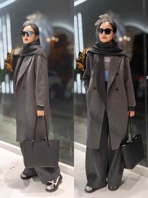 585816经典西服领长大衣外套 商品图6