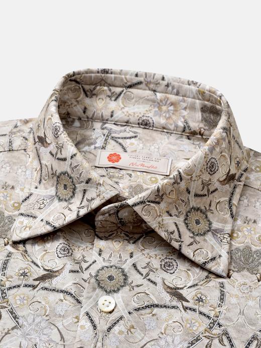 AhhhCotton 100支双股八向弹力路易王朝印花意式工艺衬衫 商品图1