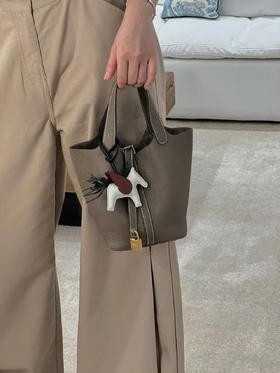 **PP787-HERMES 爱马仕 Picotin Lock 18 菜篮子水桶包 Clemence小公牛皮手提包（DG*MM）
