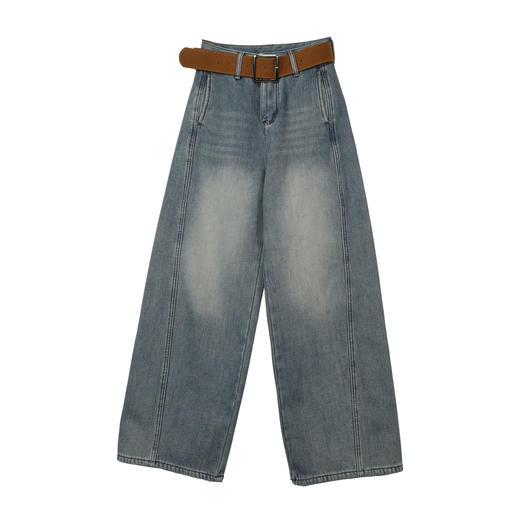 极简复合绒弯刀阔腿裤-纪念日百货门店同款167448878 商品图4