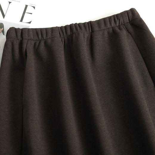 松紧腰长款修身包臀裙，职业通勤毛呢半身裙直筒裙MYX-LDNS-25127-L 商品图3