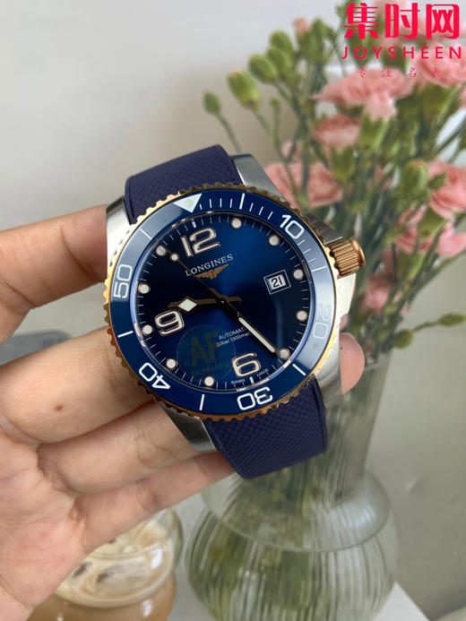 AF浪琴康卡斯43系列 康卡斯43mm 间金蓝 蓝金康卡斯 男士腕表 潜入时光深海 探寻康卡斯潜水系列 商品图1