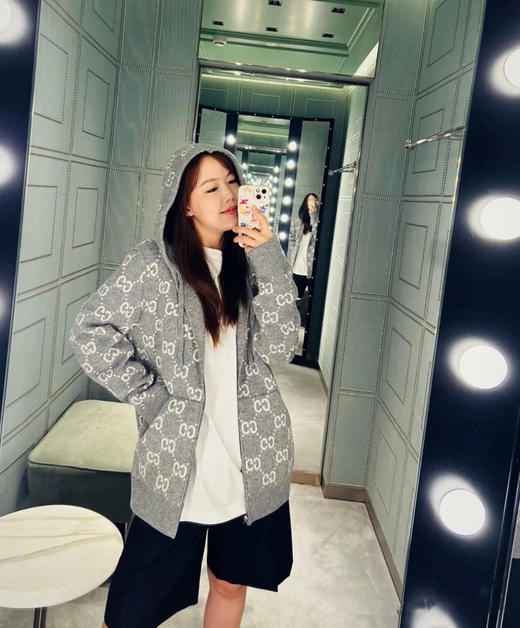 古驰 25早秋新款连帽毛织开衫（TM） 商品图2