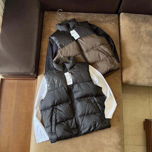 D110238男士聚酯纤维90白鸭绒羽绒背心舒适休闲马甲 商品图0