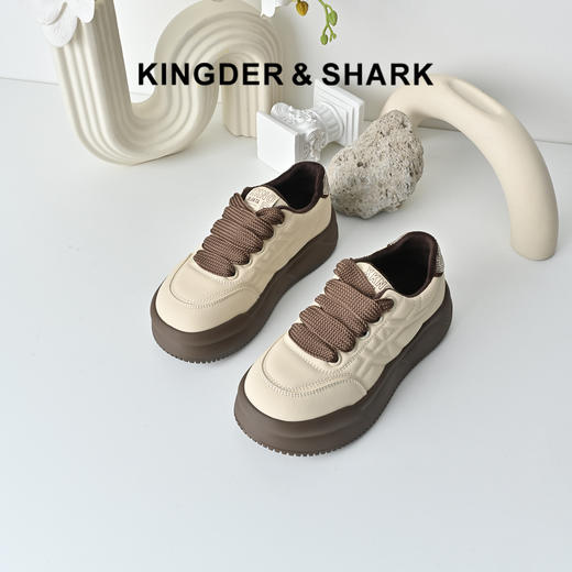 经典鲨2025年冬专柜新品百搭厚底轻便加绒舒适休闲鞋棉鞋女KW313-558151 商品图0