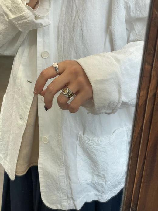 TOMWOOD 椭圆抛光银戒指(Joe Ring) 商品图3