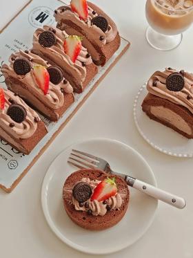 动物奶油 |  巧克力蛋糕卷8拼切件