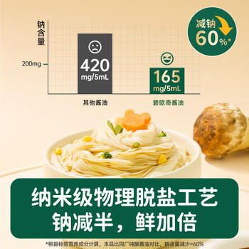 碧欧奇特级有机野生山核桃酱油100ml 儿童调味料送宝宝婴幼儿辅食谱 商品图2