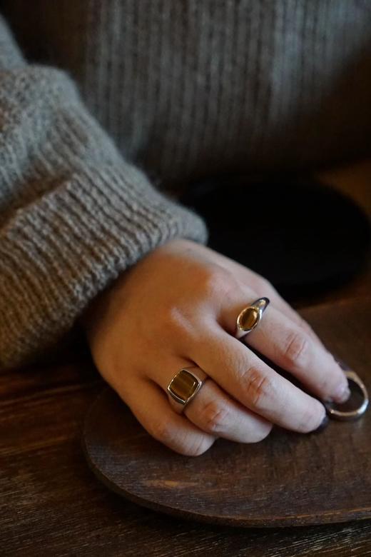 TOMWOOD 椭圆虎眼石戒指(Joe Ring Tiger Eye) 商品图0