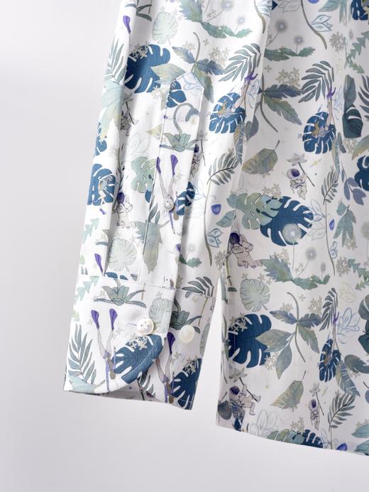 AhhhCotton 80支单股纬向弹力梦境印花意式工艺衬衫 商品图3