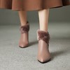【预售5天】柔软羊皮纯真羊羔毛舒适短靴女加绒保暖高跟显瘦靴子 XHD&WA3098 商品缩略图1