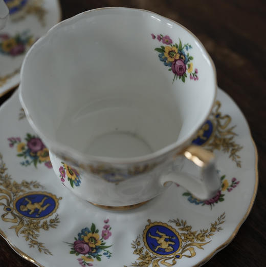 英国Royal Windsor骨瓷鎏金咖啡杯碟 商品图2