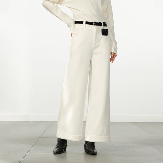 极简配腰带柔软布制裤-纪念日百货门店同款167444851 商品图1