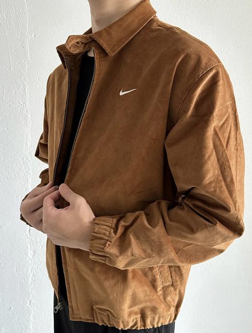 钩子新款复古夹克工装灯芯绒哈林顿翻领外套 商品图0