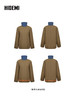 HIDEMI 初剪羊毛经典圆领廓形套头西装可拆卸立领外套大衣 商品缩略图7