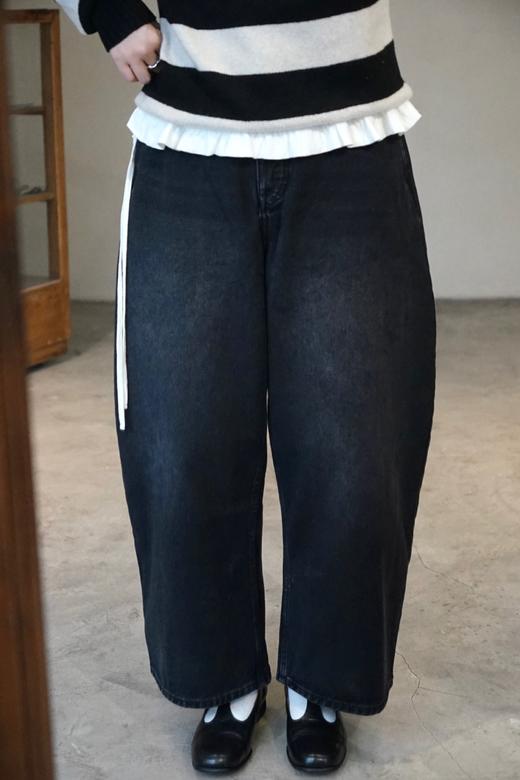 Studio Nicholson 丹宁阔腿裤休闲裤(CHALCO SNW - 1417) 商品图0