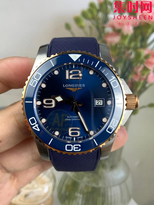 AF浪琴康卡斯43系列 康卡斯43mm 间金蓝 蓝金康卡斯 男士腕表 潜入时光深海 探寻康卡斯潜水系列 商品图3