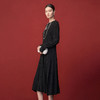 【林栖设计小店】毛织连衣裙优雅百搭修身2025秋冬新款长裙女1954052 商品缩略图1