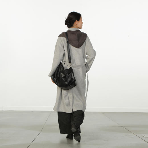 极简宽松扩版韩系带披肩长款大衣-纪念日百货门店同款166746654 商品图2