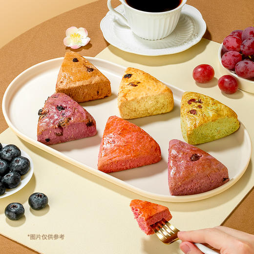 【退酮过渡】【生酮不可】【短保产品不支持无理由退货】哥本™全麦司康（奶香提子味/抹茶蔓越莓味/咖啡巧克力味/香芋提子味/樱花玫瑰味）270克/盒、450克/盒 商品图5