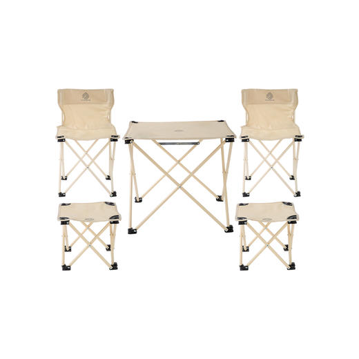 普锐哥方韵悠享桌椅五件套PU-HZY05-03 商品图0