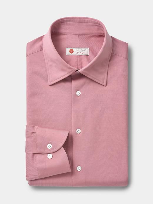 AhhhCotton 100支双股藕粉色意式工艺衬衫 商品图0