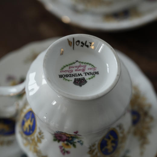 英国Royal Windsor骨瓷鎏金咖啡杯碟 商品图5