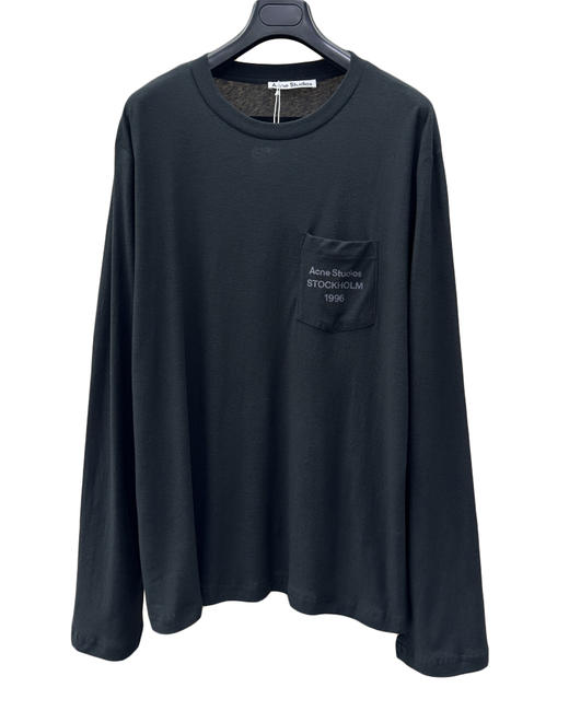 中性款口袋印花长袖T恤he001 商品图0