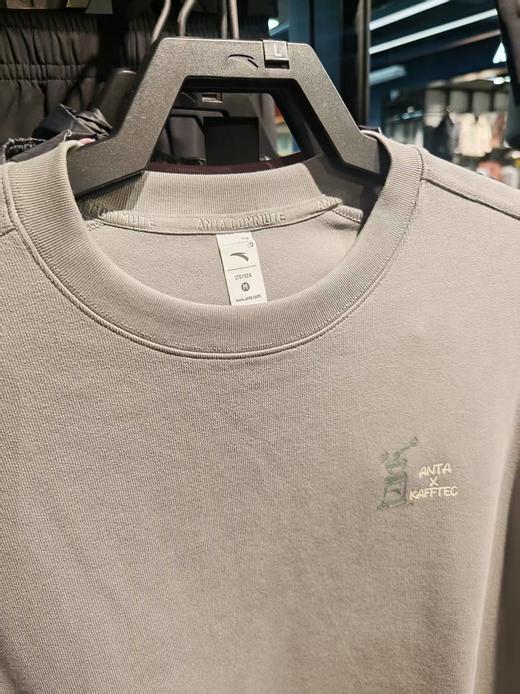 安踏男时尚休闲宽松套头针织运动套头卫衣152537709-3深灰色 商品图2