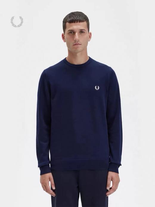 110226男士休闲针织衫2025秋冬宽松纯色麦穗刺绣长袖 商品图13