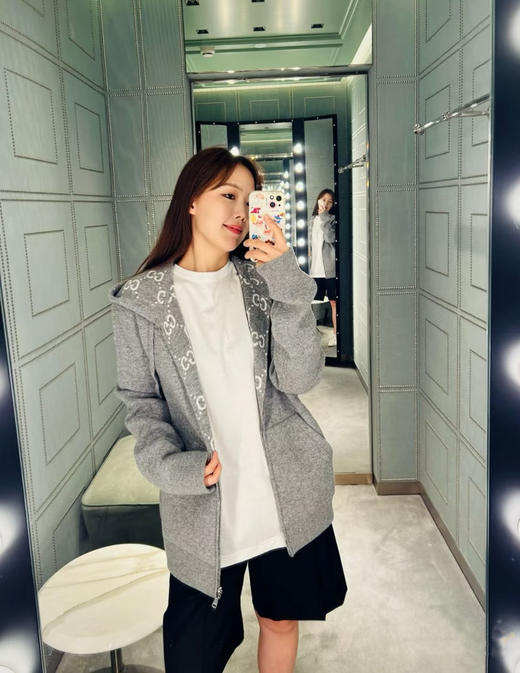 古驰 25早秋新款连帽毛织开衫（TM） 商品图4